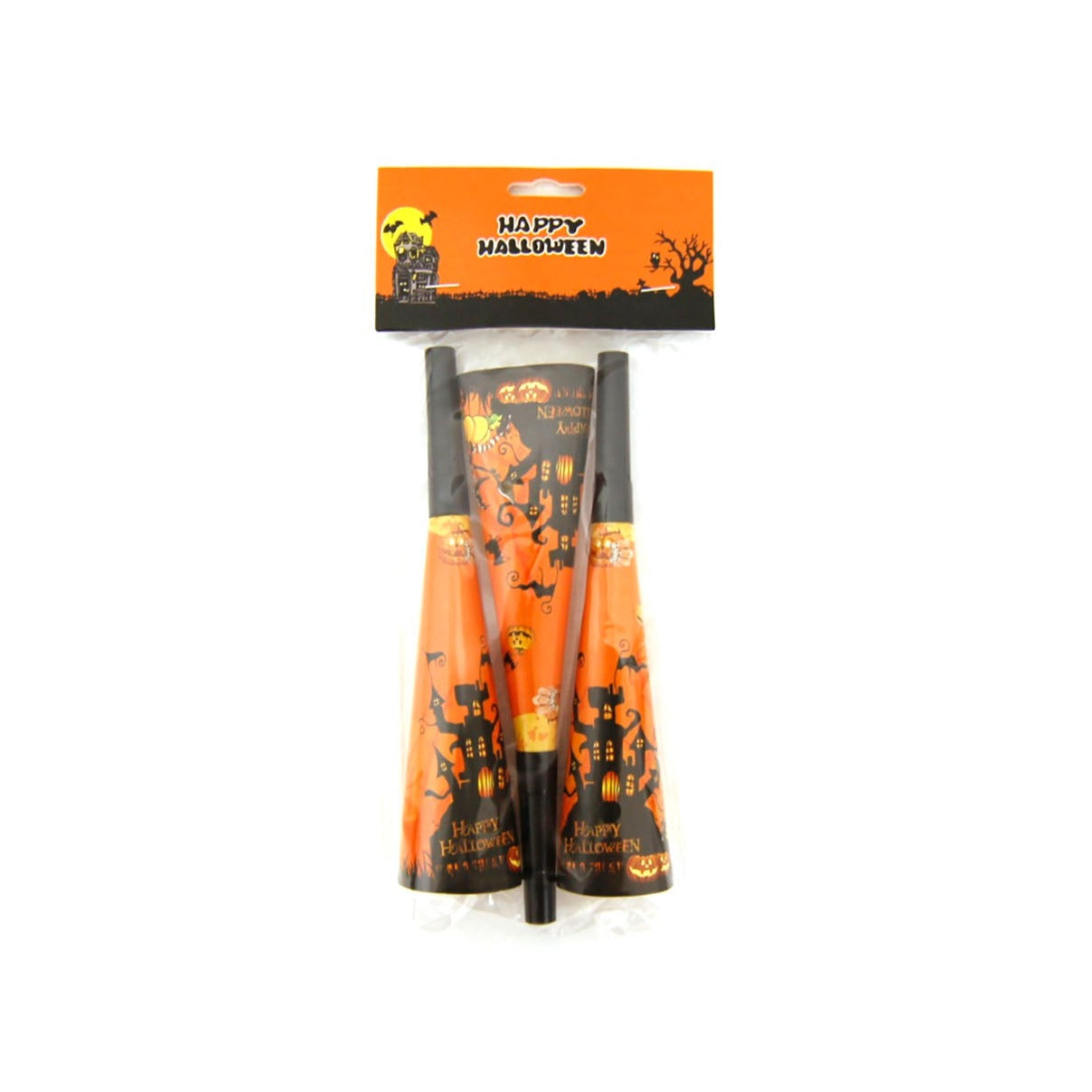 TROMBETTE HALLOWEEN DI CARTA 3PZ