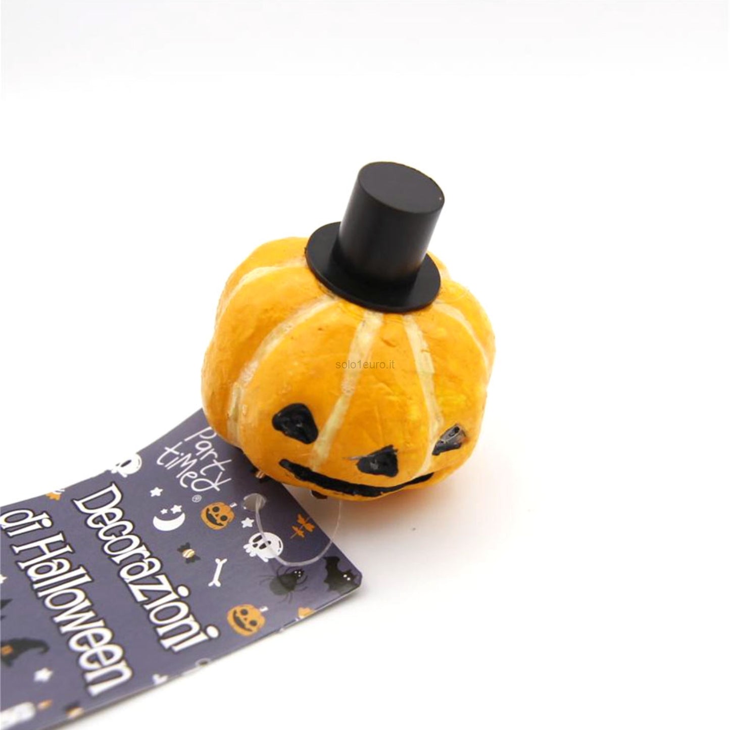 DECORAZIONE ZUCCA IN POLISTIROLO CON PINZETTA 5CM