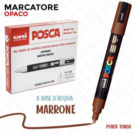 PENNARELLO POSCA PC-5M MARRONE