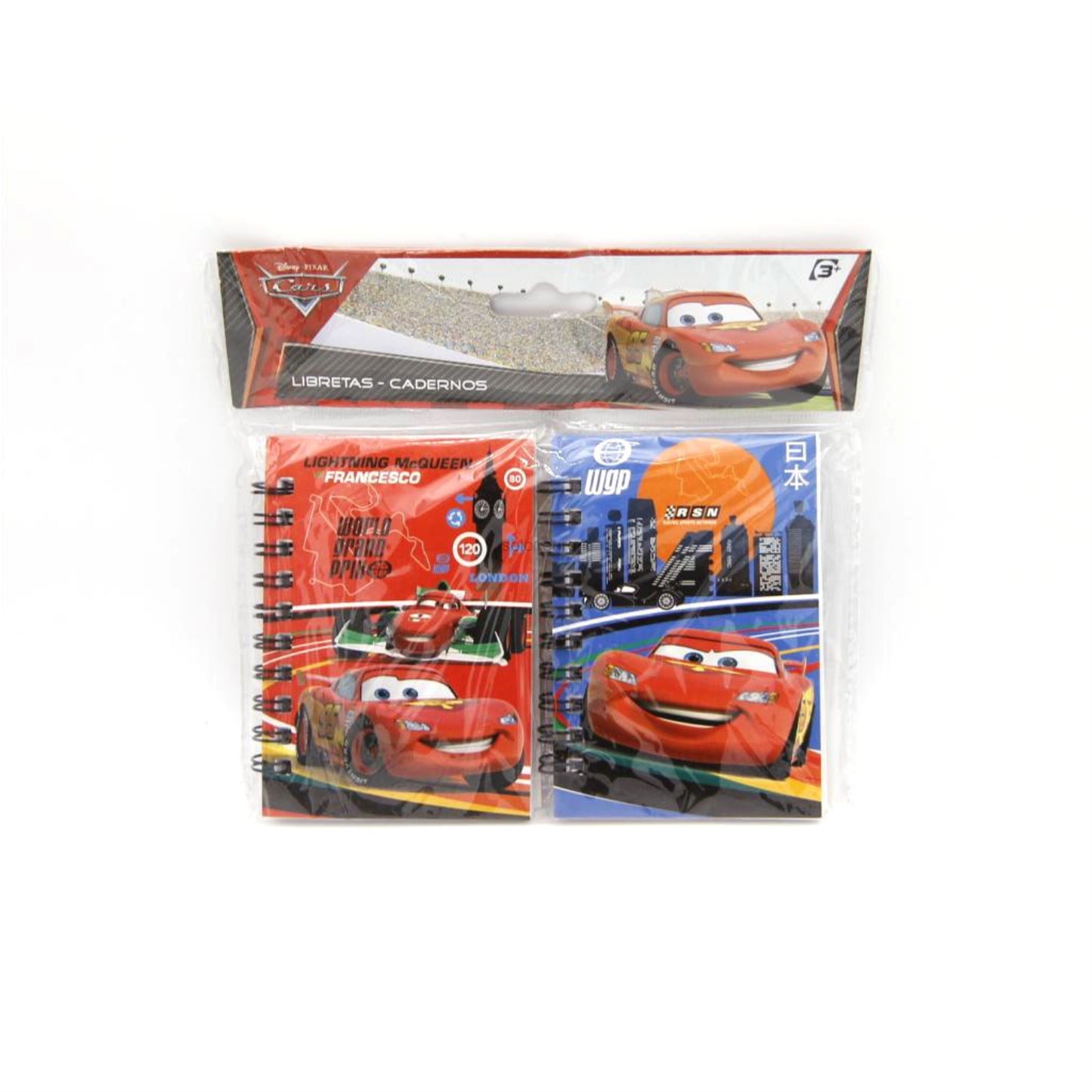 DISNEY CARS NOTEBOOKS 7x10cm 2PZ