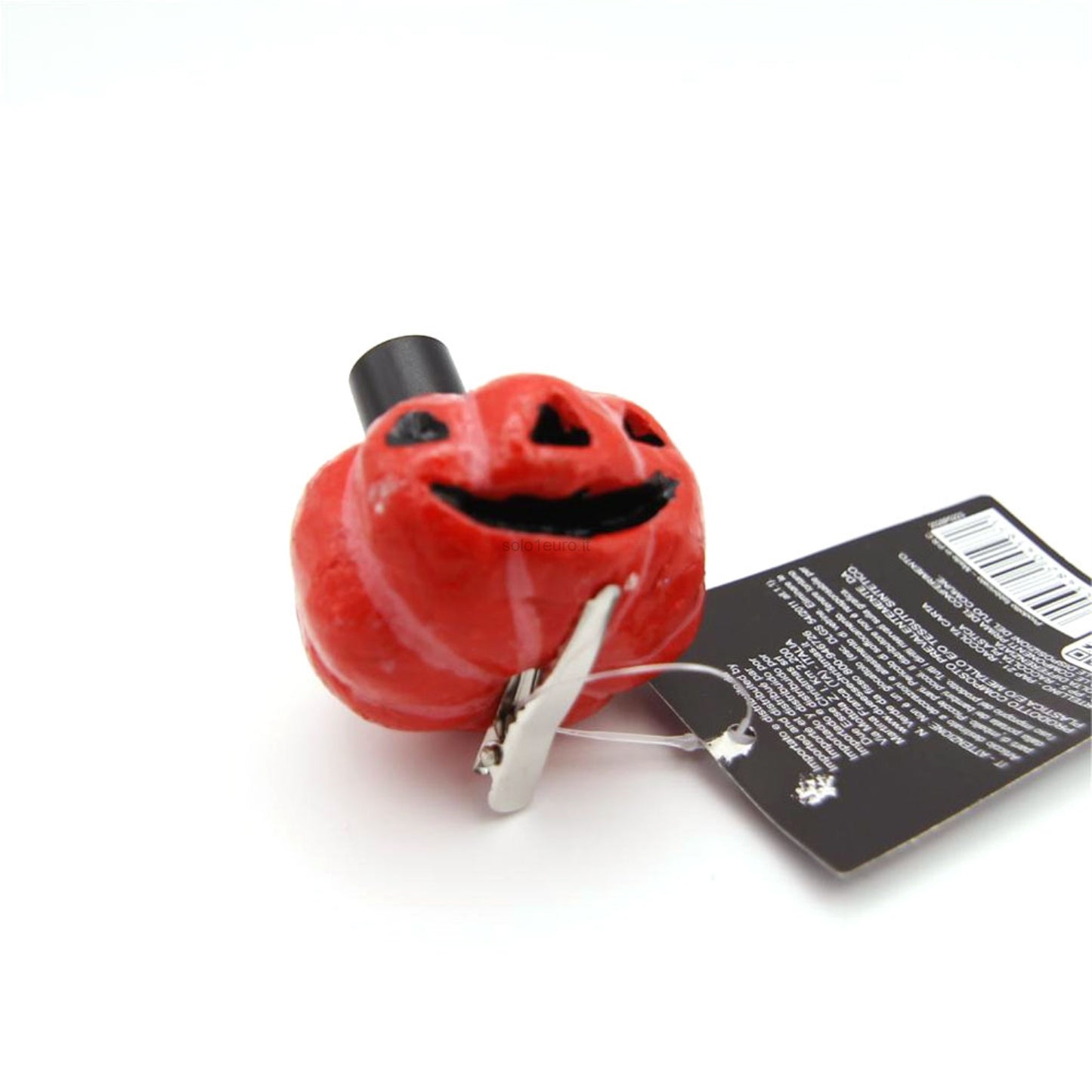 DECORAZIONE ZUCCA IN POLISTIROLO CON PINZETTA 5CM