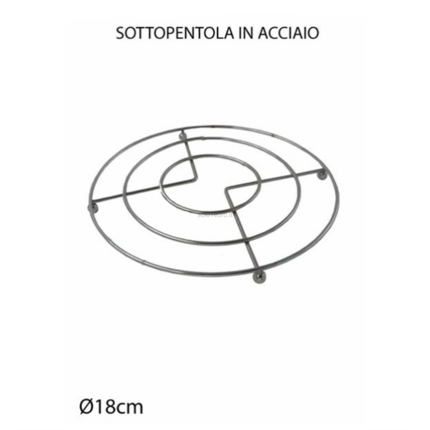 SOTTO PENTOLA ACCIAIO 18CM