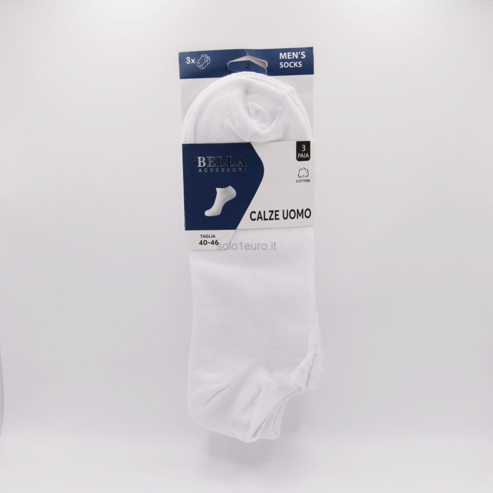 CALZINI UOMO 3 PAIA TAGLIA UNICA 40-46