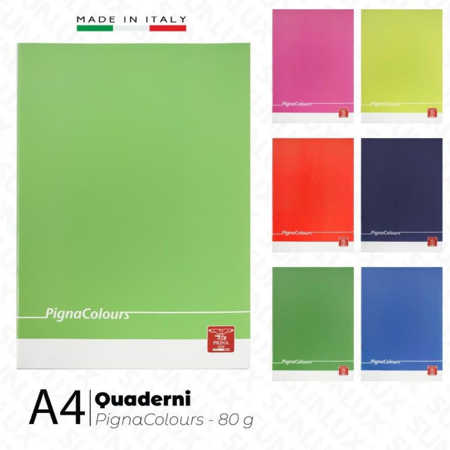 QUADERNO MAXI PIGNA CLOLOURS 80G A RIGHE 1R