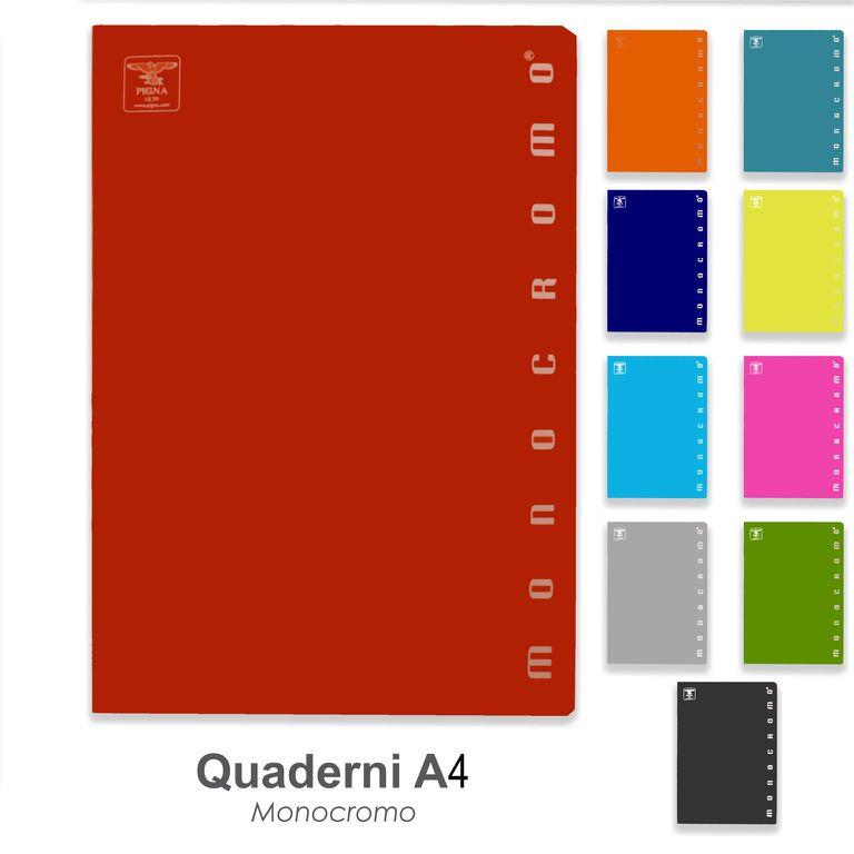QUADERNO MAXI MONOCROMO 80G A RIGHE 1R