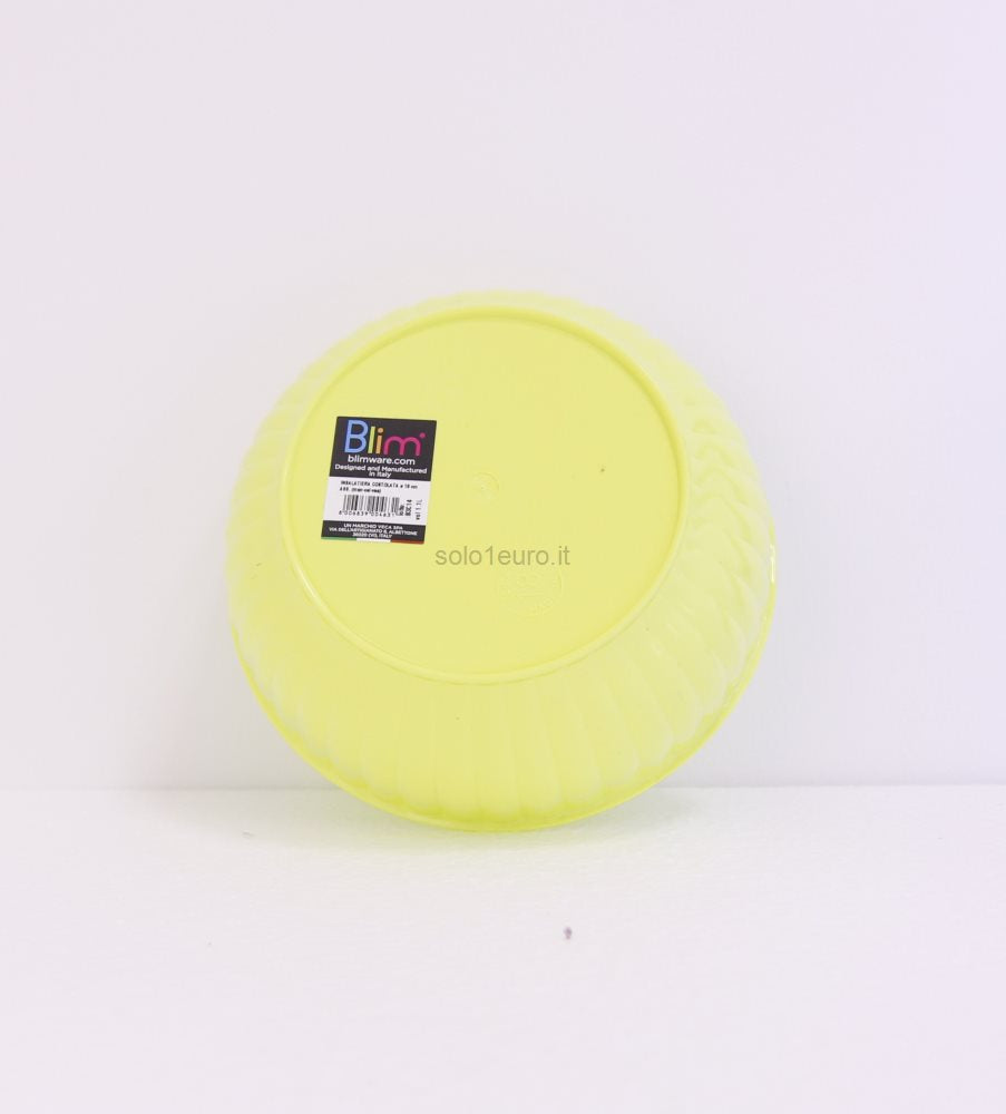 INSALATIERA PLASTICA COSTOLATA 18CM