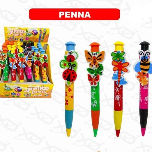 PENNA ANIMALI COLORI ASSORTITI 19CM