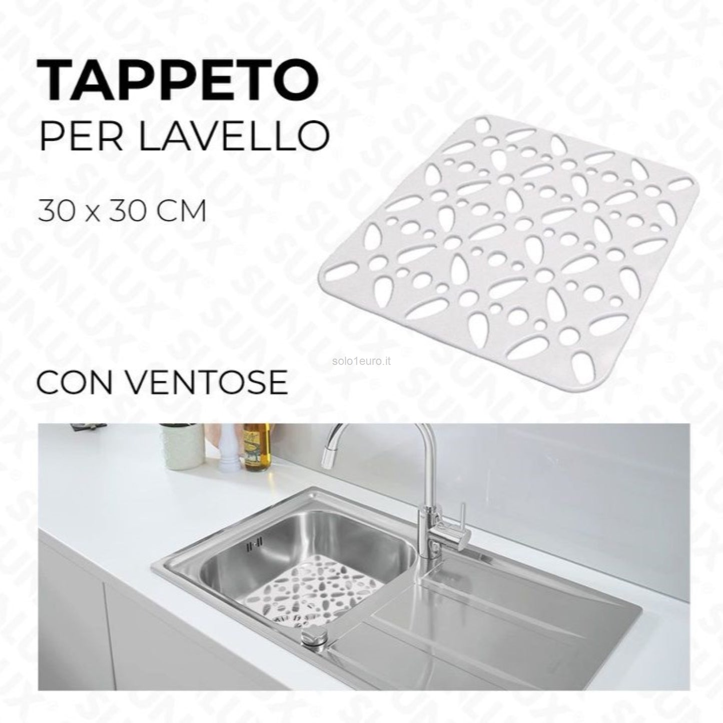 BD TAPPETO LAVELLO QUADRATO 30X30CM