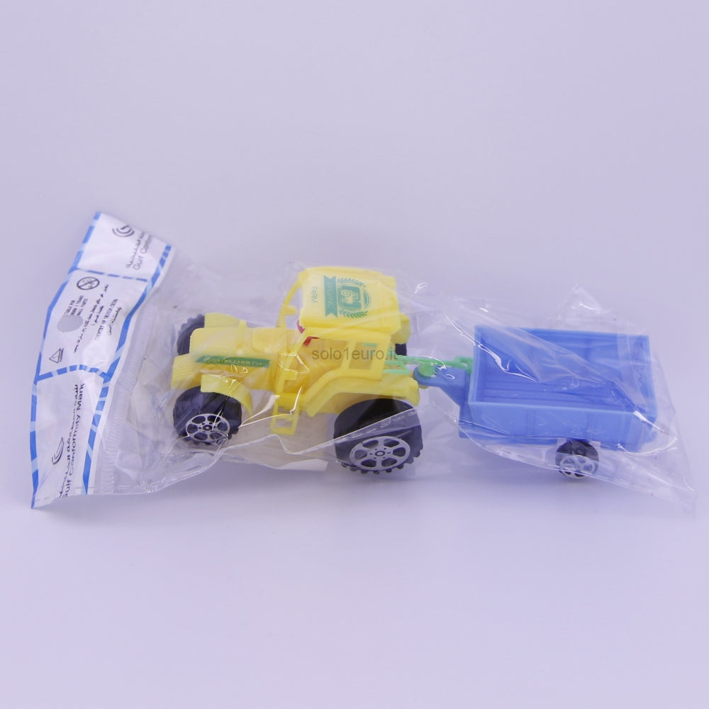 MINI TRATTORE E RIMORCHIO CM.14 A FRIZIONE