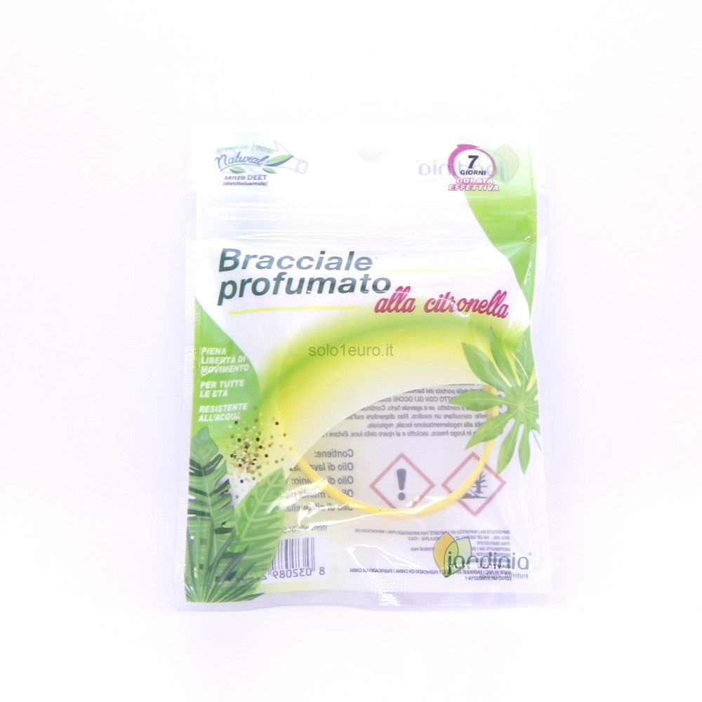 BRACCIALETTO PROFUMATO ALLA CITRONELLA