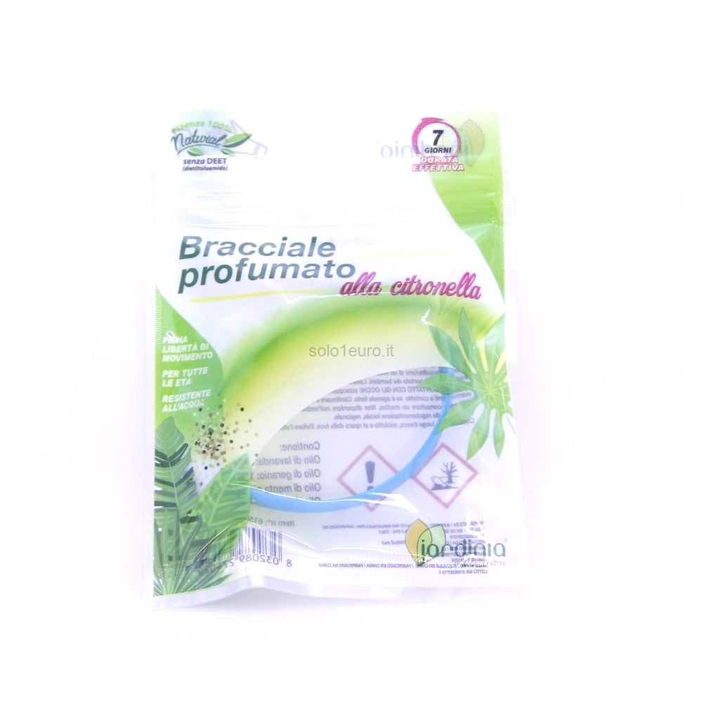 BRACCIALETTO PROFUMATO ALLA CITRONELLA