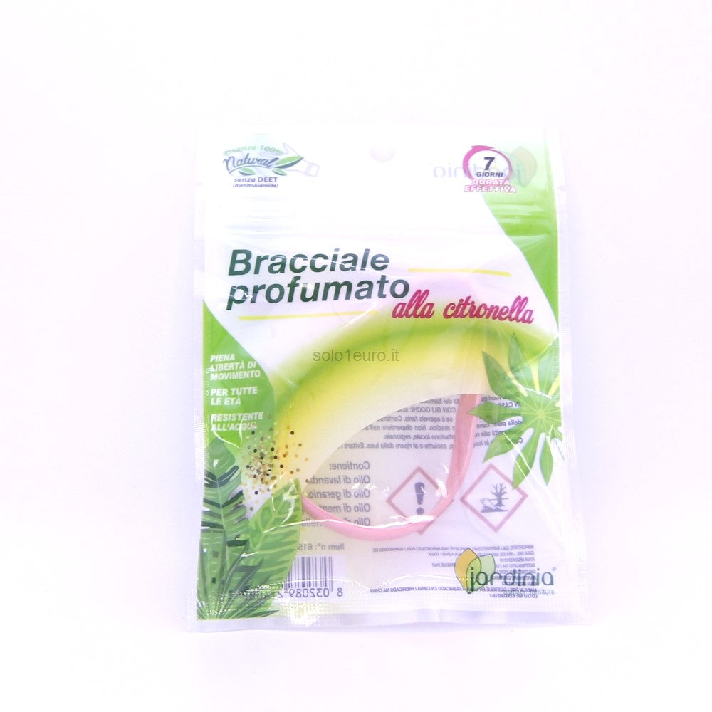BRACCIALETTO PROFUMATO ALLA CITRONELLA