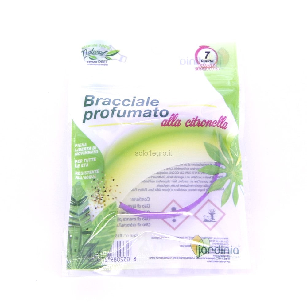 BRACCIALETTO PROFUMATO ALLA CITRONELLA