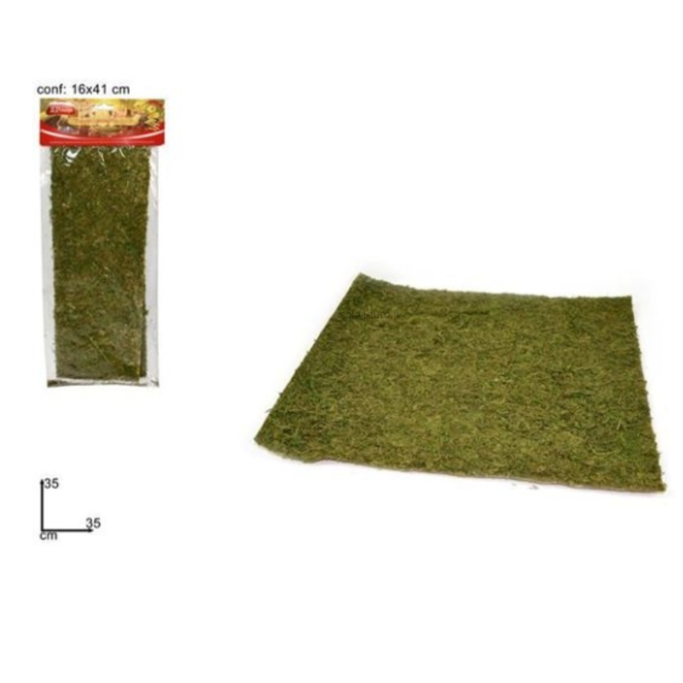 PRESEPE TAPPETINO MUSCHIO 35*35CM