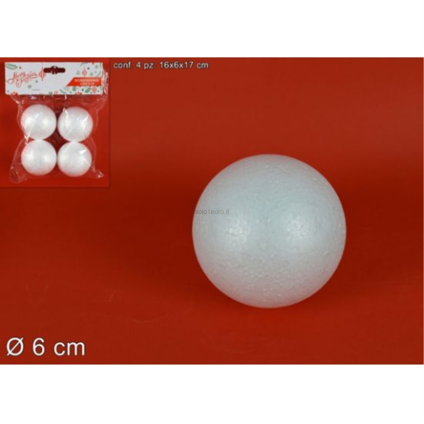 PALLA POLISTIROLO 6CM PZ.4