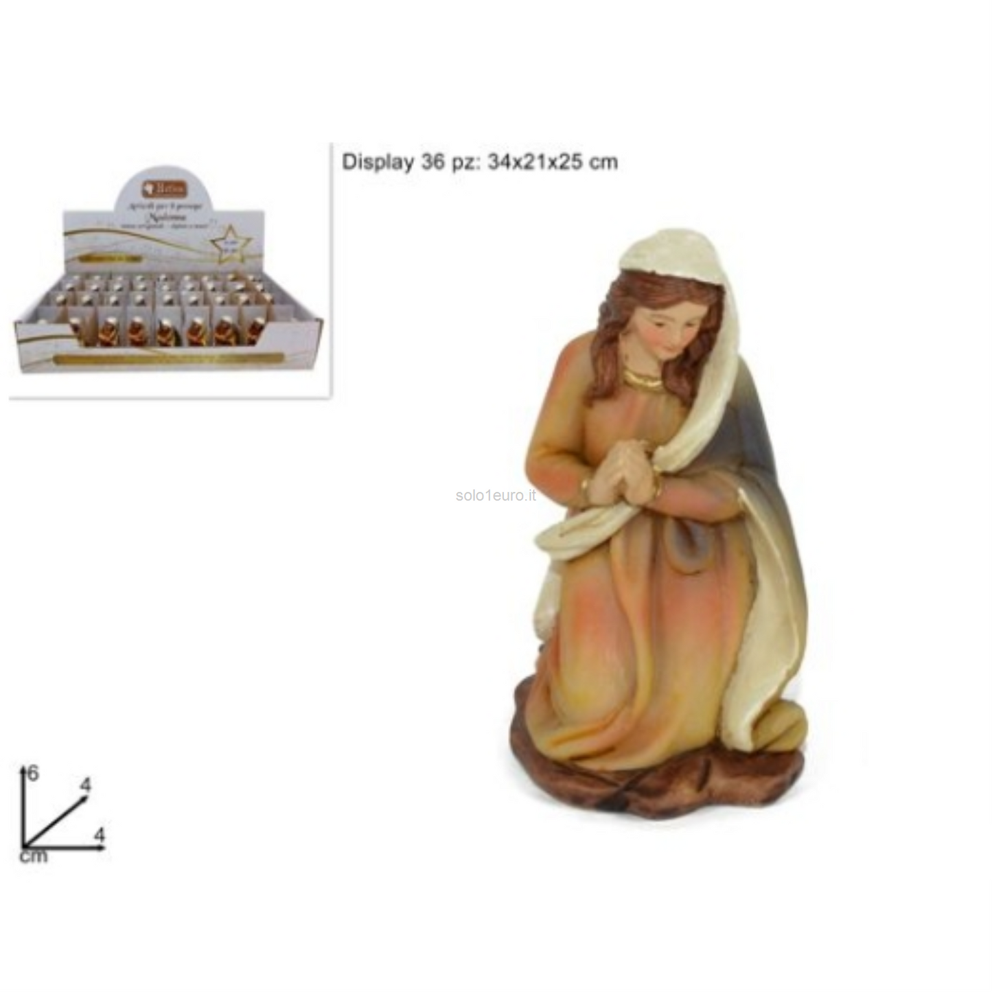 PRESEPE STATUA MADONNA PER 9CM