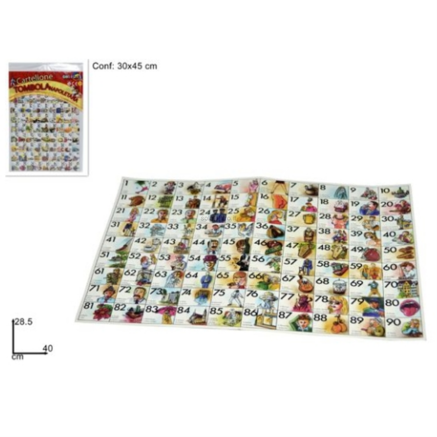 CARTELLONE TOMBOLA 28.5*40CM