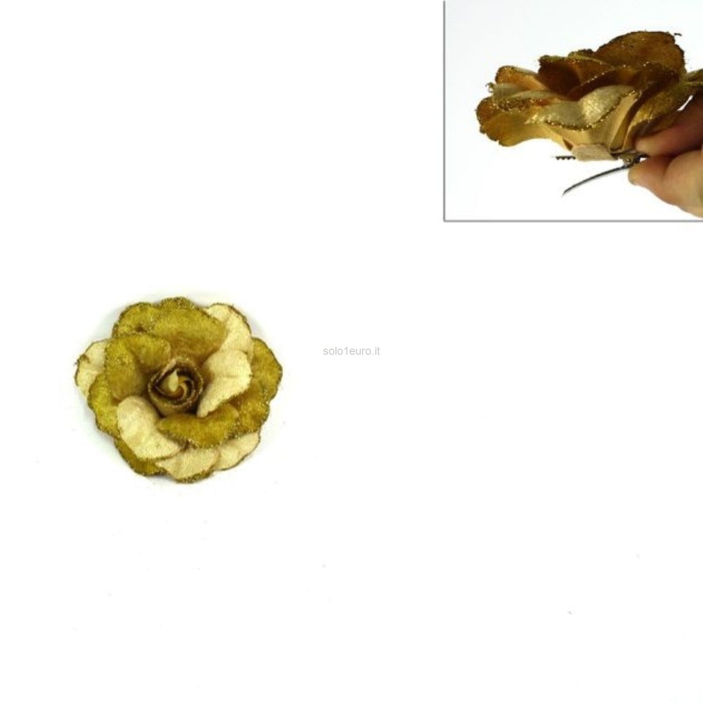 PINZONE FIORE ROSA ORO 11*11*5.5CM