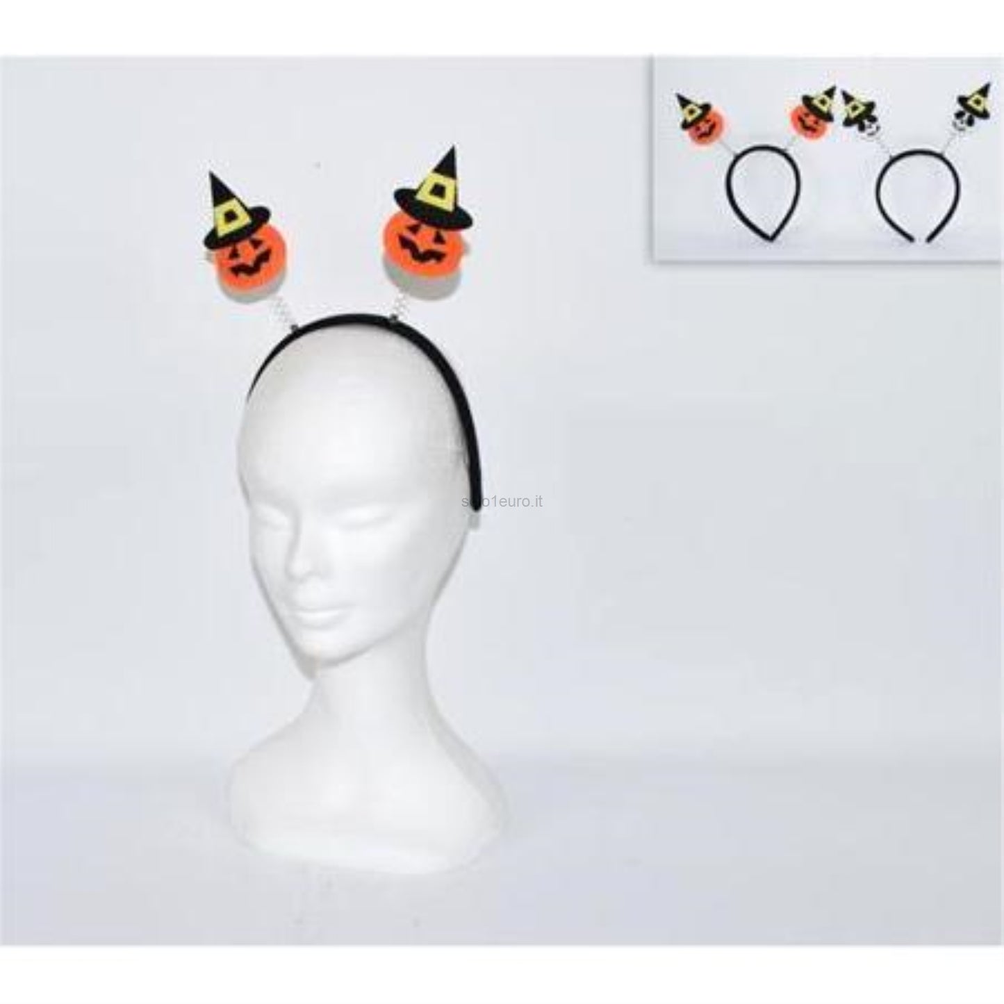 CERCHIETTO HALLOWEEN ZUCCA/TESCHIO IN FELTRO 1PZ