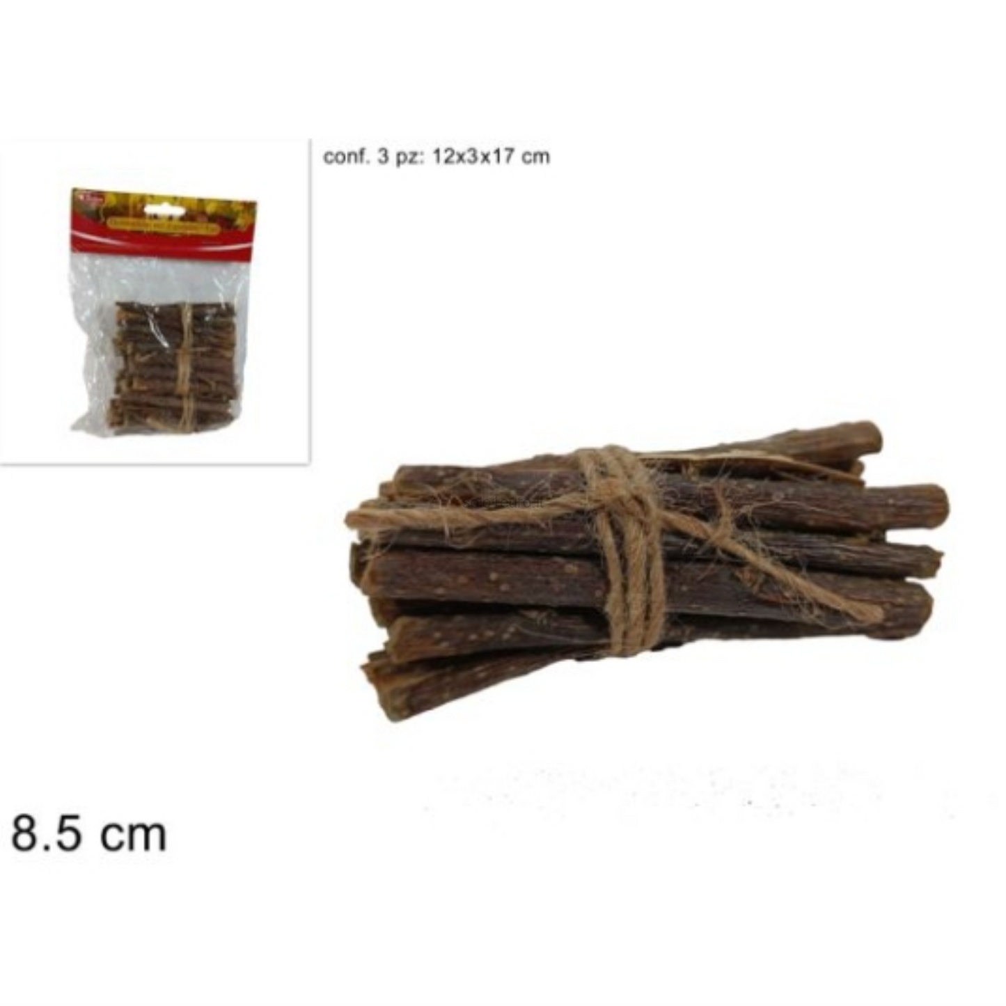 PRESEPE FASCINE RAMI SECCHI 8.5CM SET PZ.3