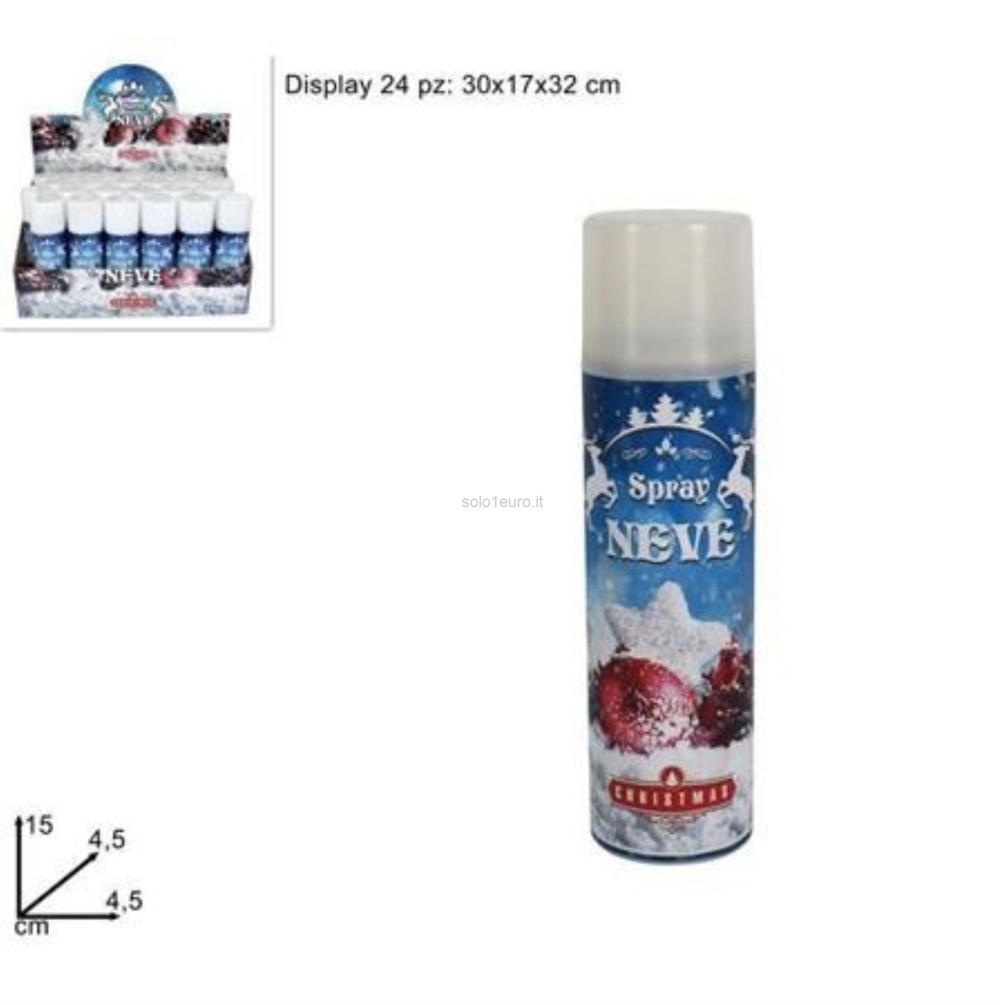 BOMBOLETTA NEVE DECORAZIONE FINESTRE 100ML/80G