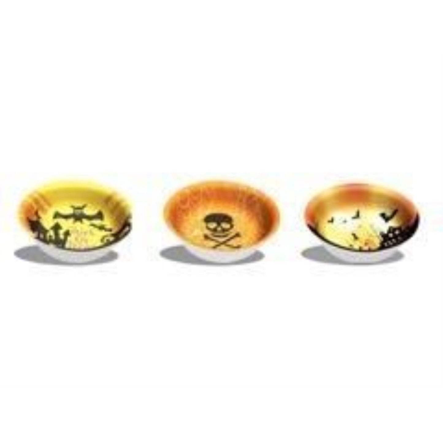 PIATTI HALLOWEEN A SCODELLE MONOUSO BIODEGRADABILI 17CM 6PZ