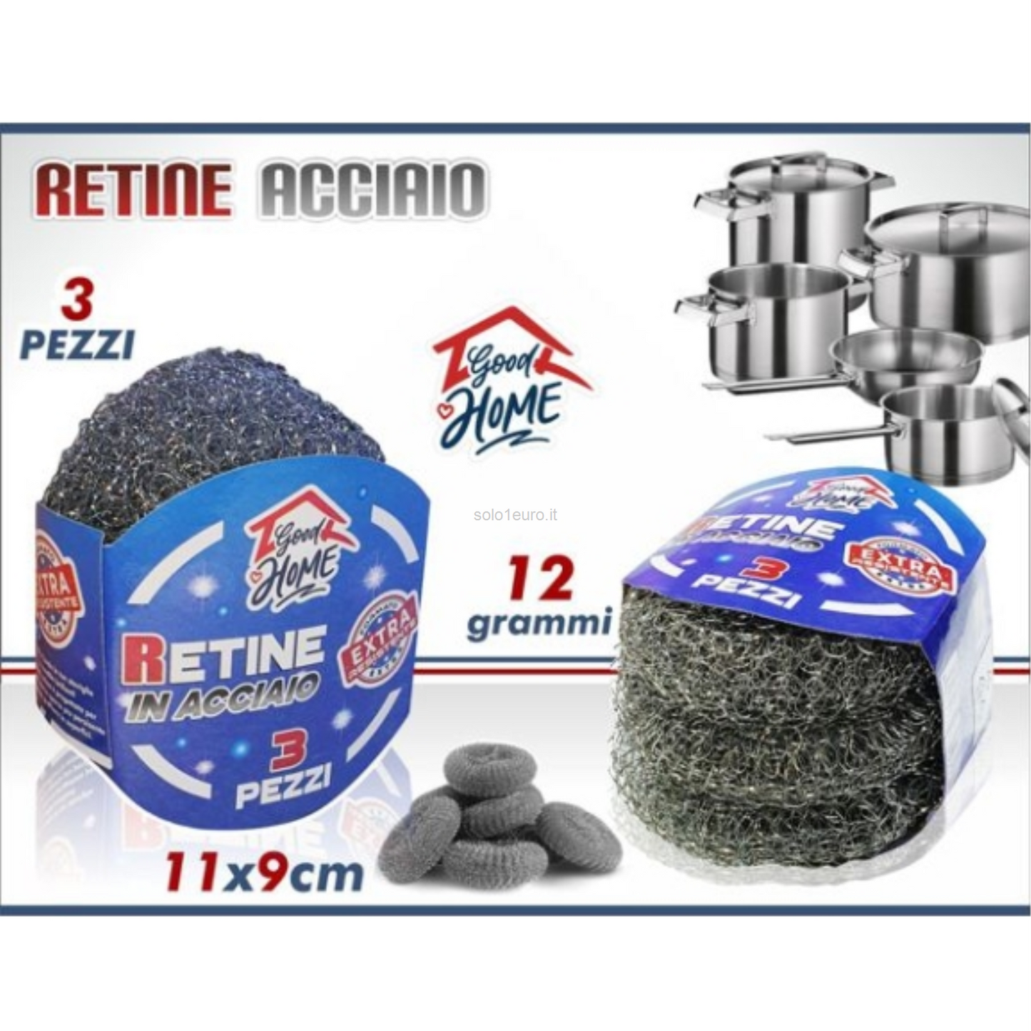 RETINE ACCIAIO 3PZ