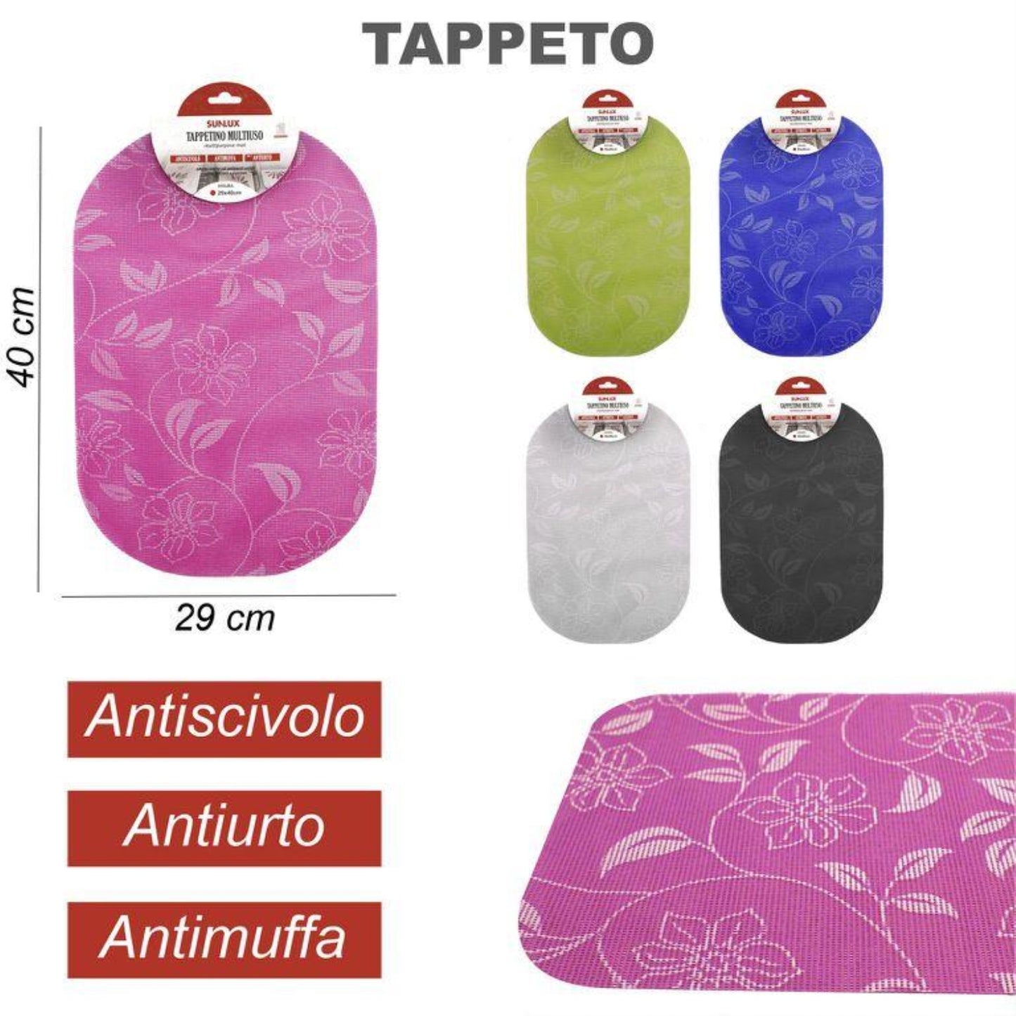 TAPPET. LAVELLO 29X40CM OVALE