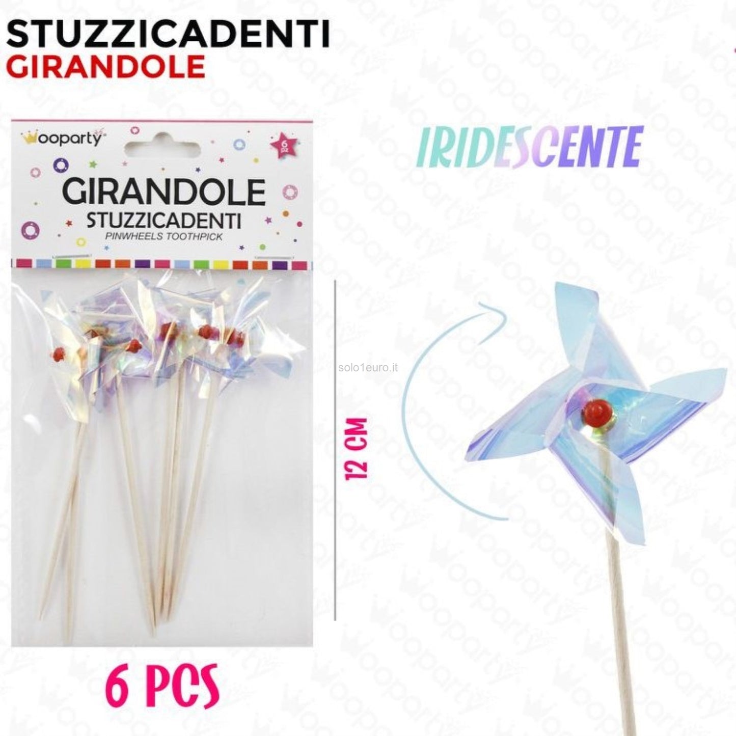 STUZZICADENTI PARTY GIRANDOLE 6PZ