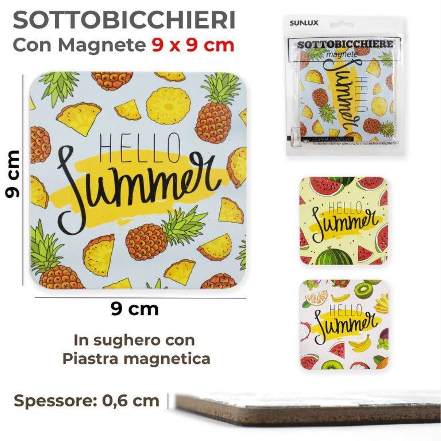 SOTTOBICCHIRE MAGNETE 2 IN 1 SUMMER