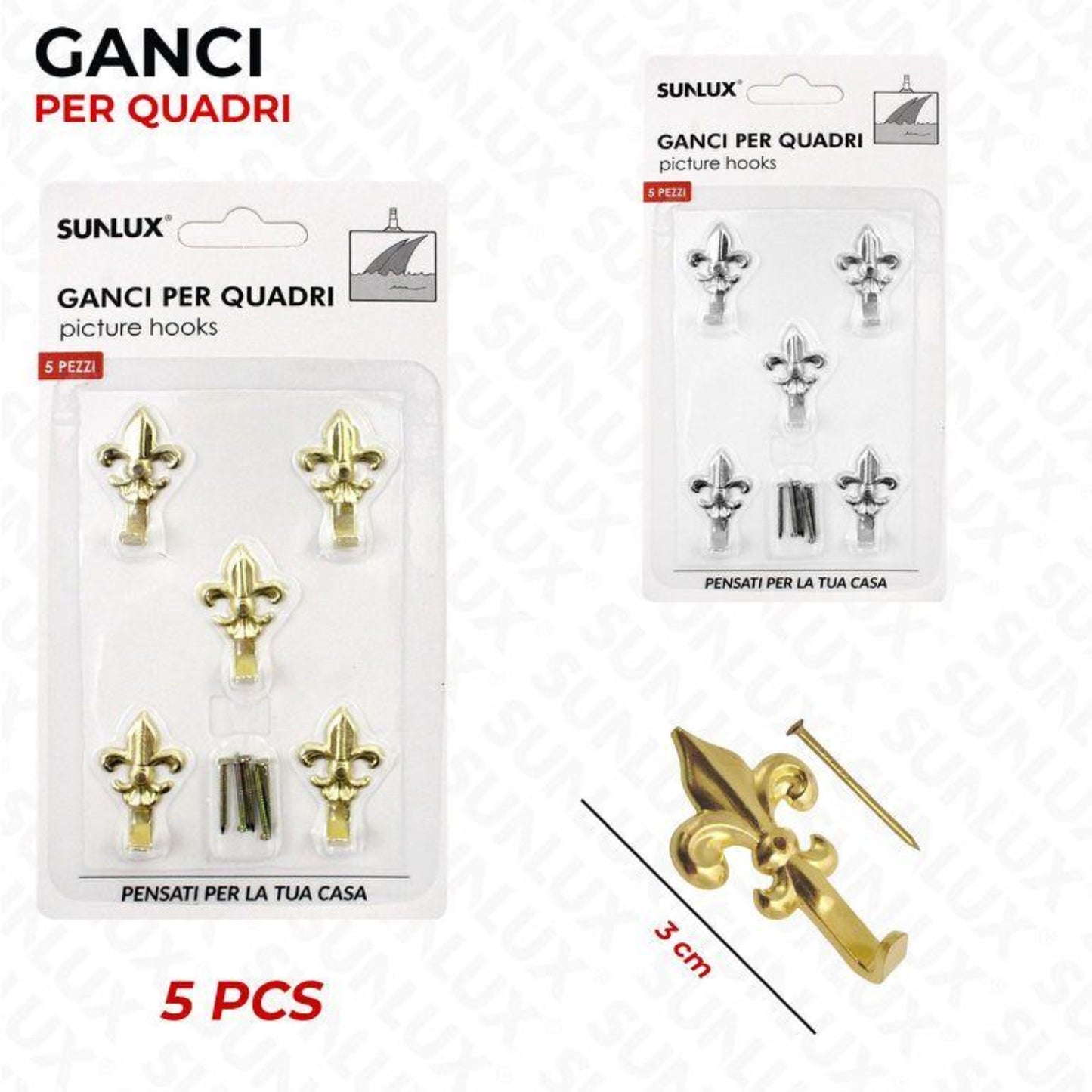 GANCI PER QUADRO