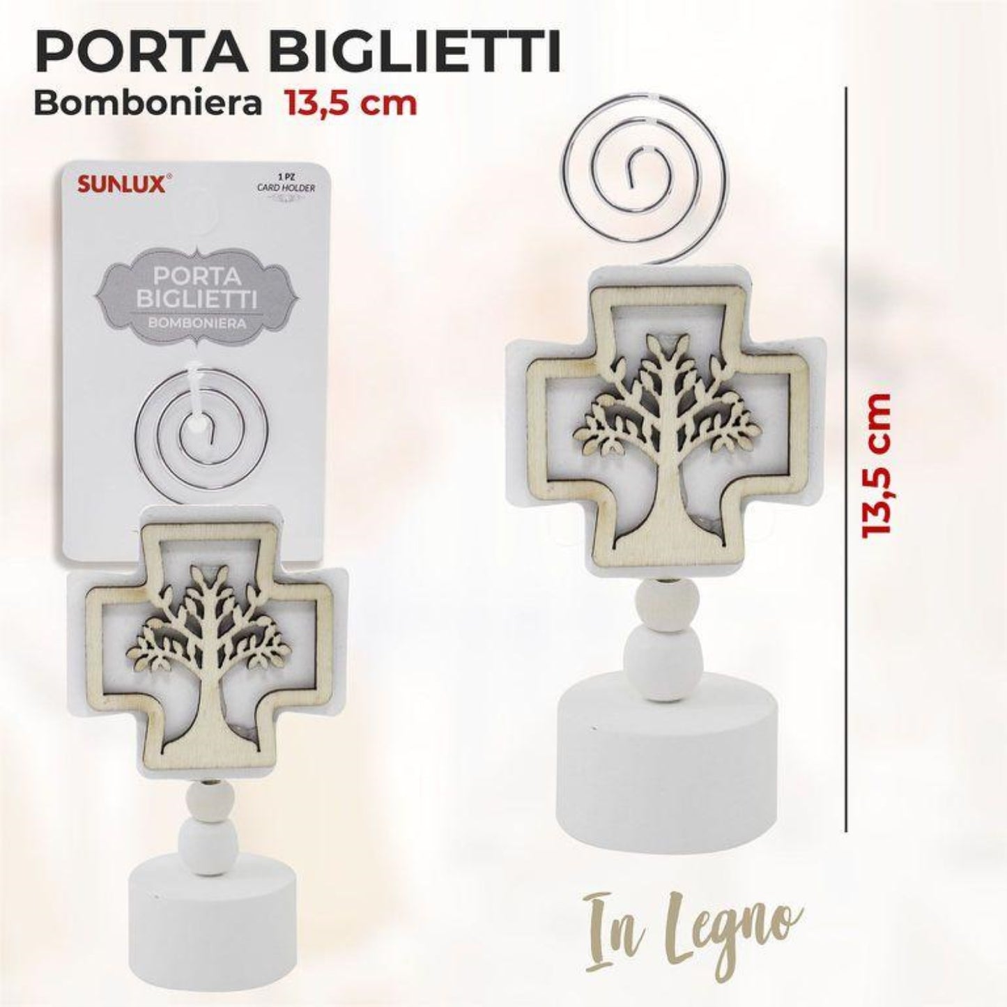 PORTABIGLIETTO SEGNAPOSTO CROCE