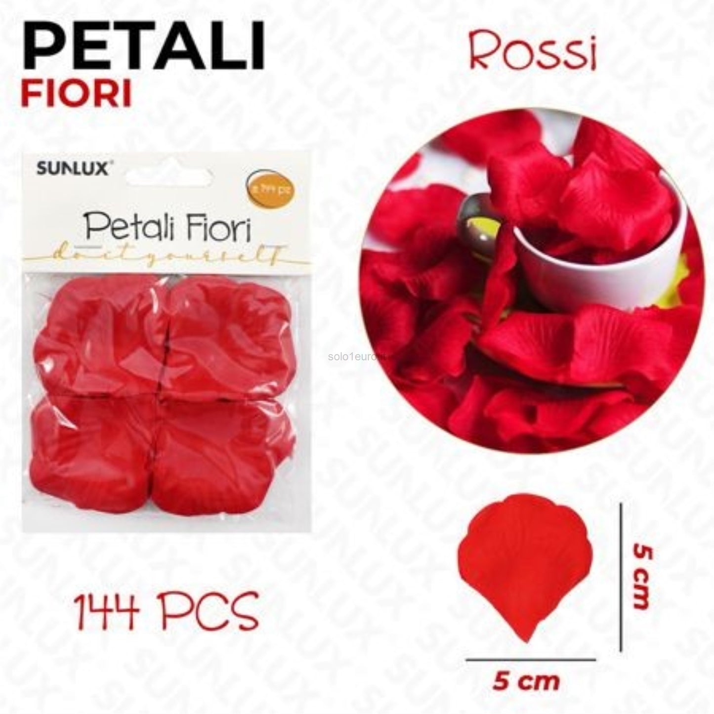 PETALI FIORI ROSSO 144PZ