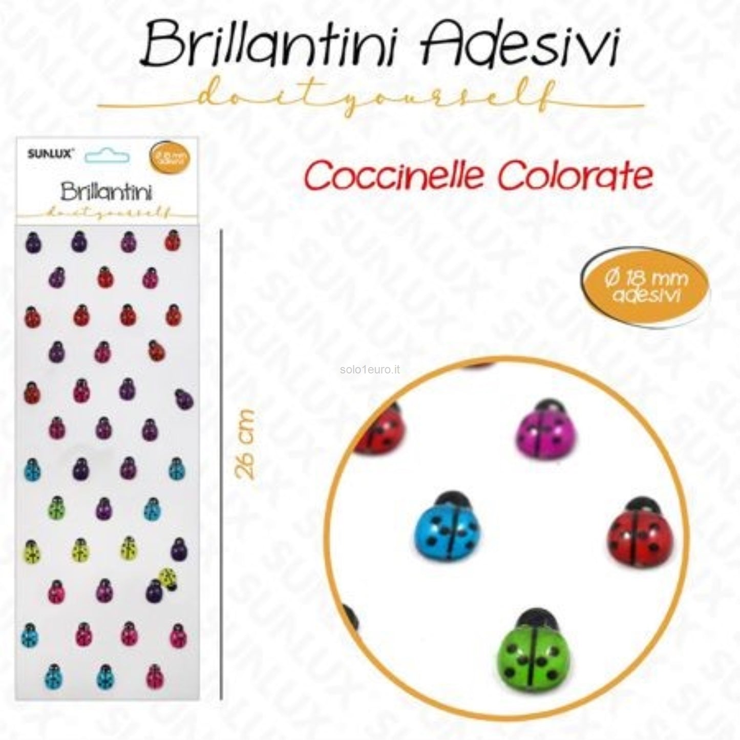 COCCINELLE ADESIVE 18MM