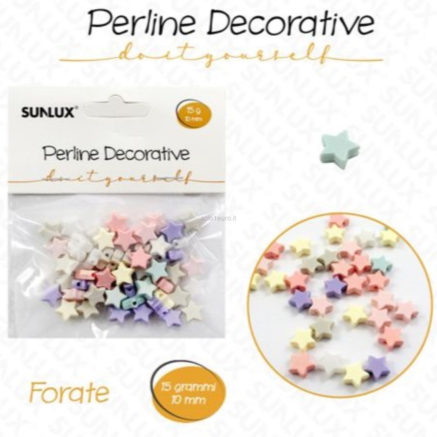 PERLINE A STELLINA PER BRACIALETTO