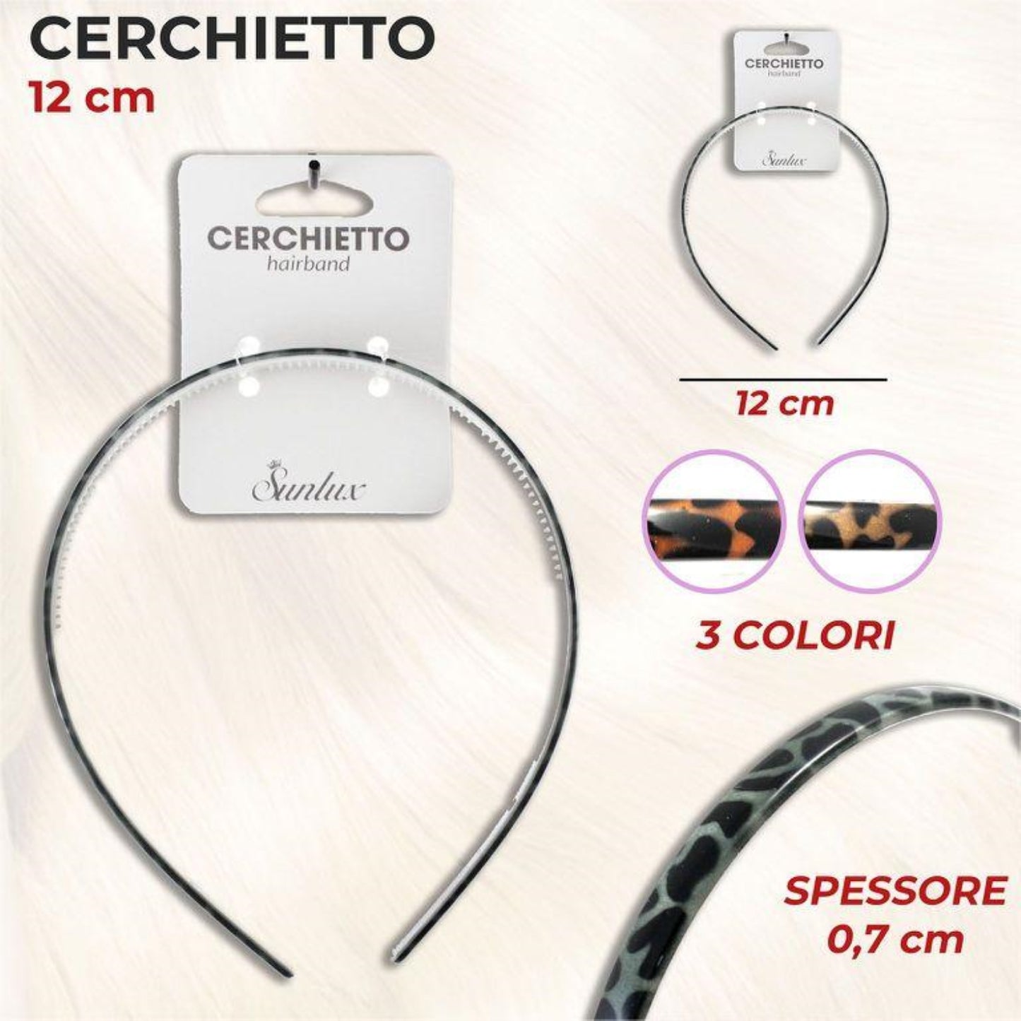 CERCHIETTO MACCURATO PER CAPELLI