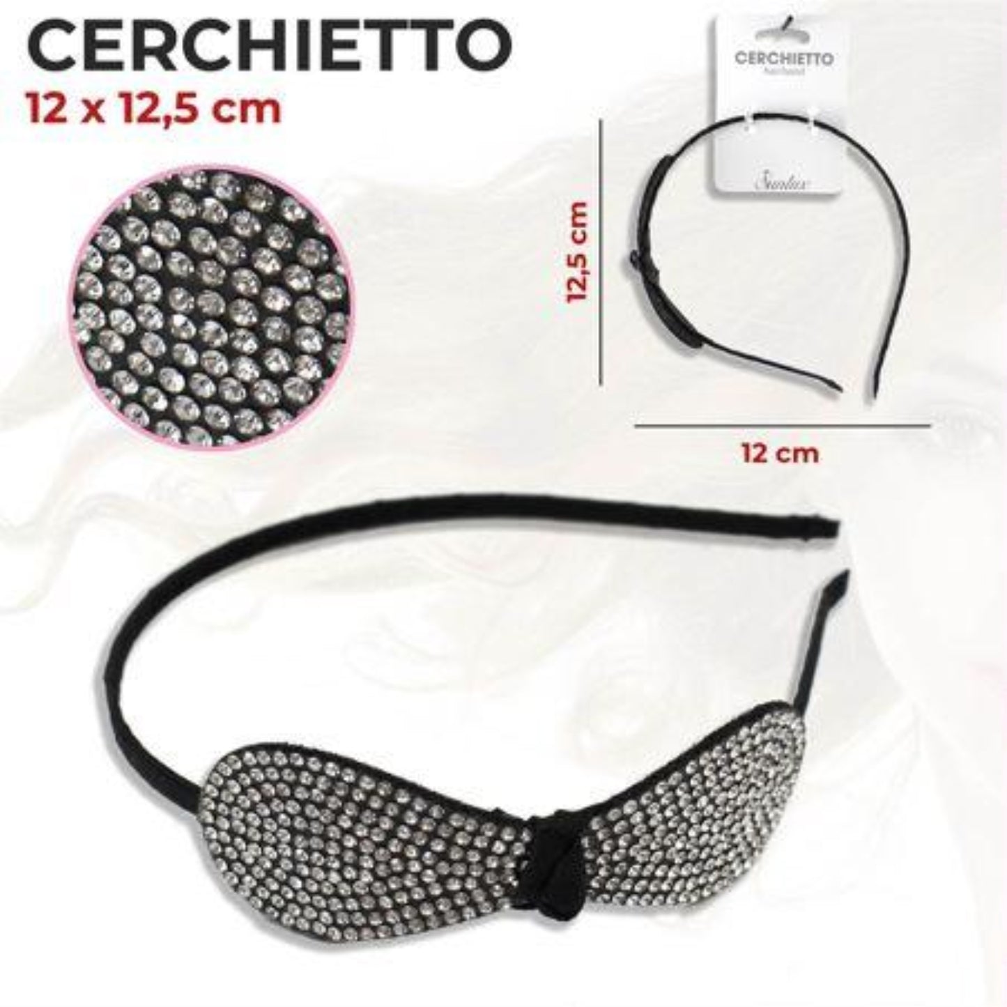 CERCHIETTO CON FIOCO STRASS