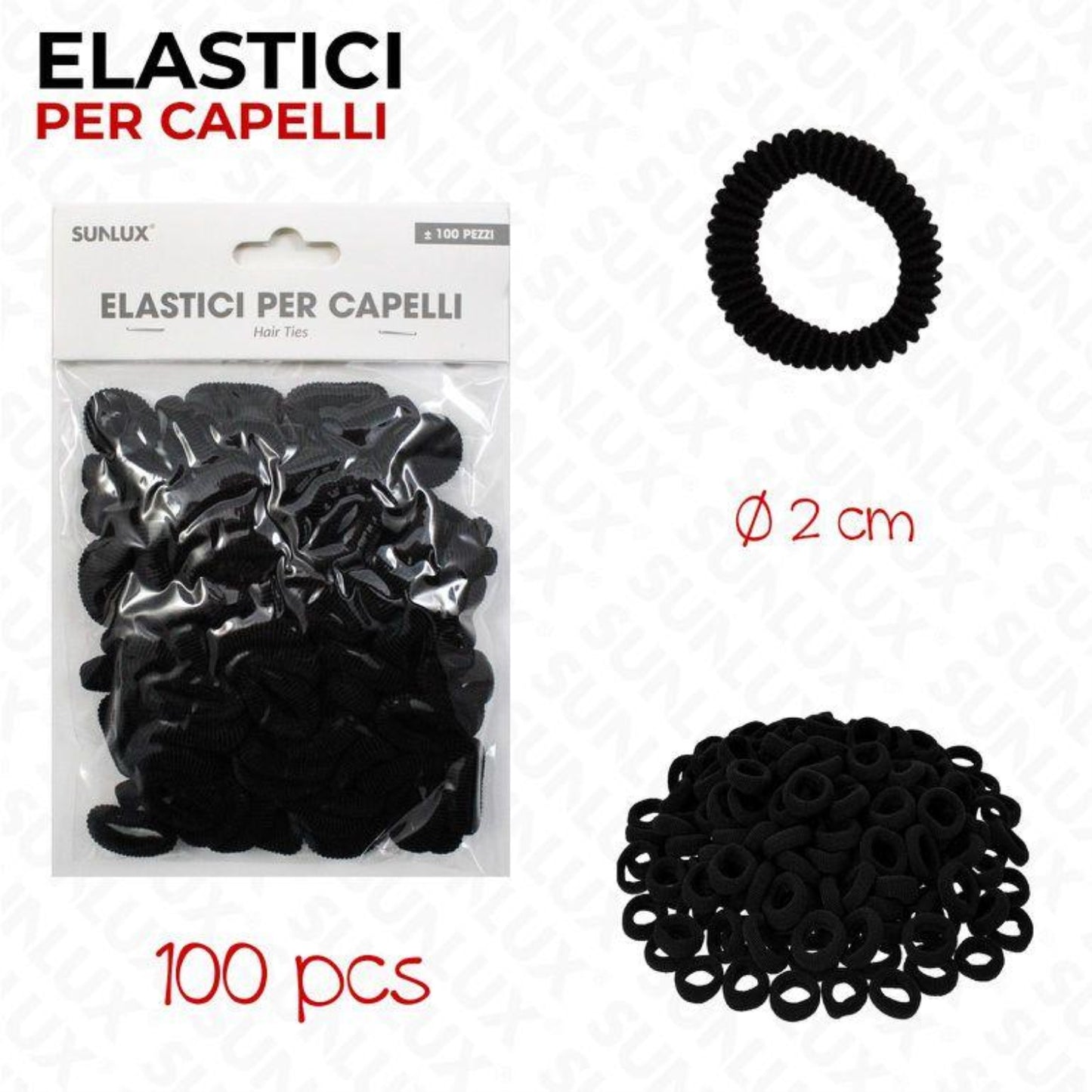 ELASTICI NERI PER CAPELLI