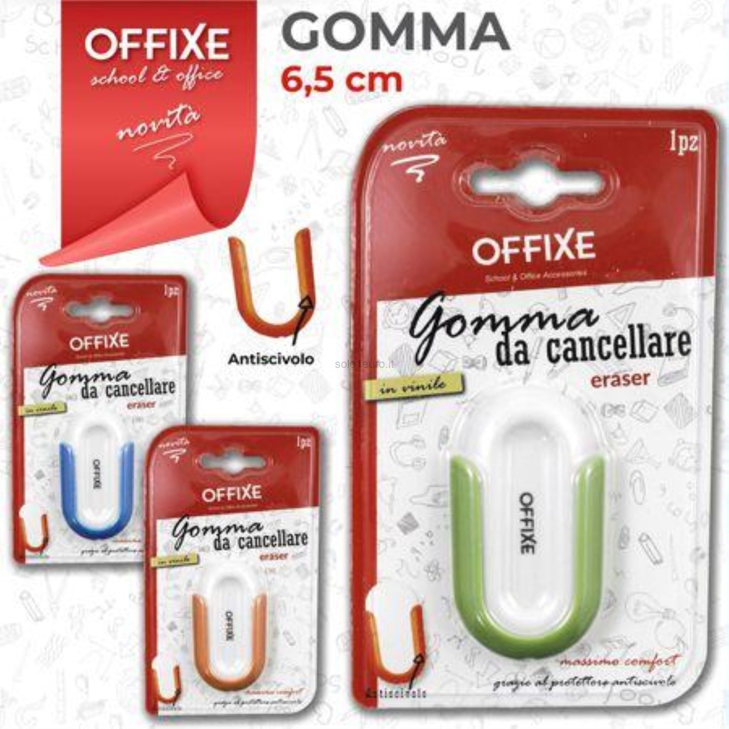 GOMMA DA CANCELLARE ANTISCIVOLO