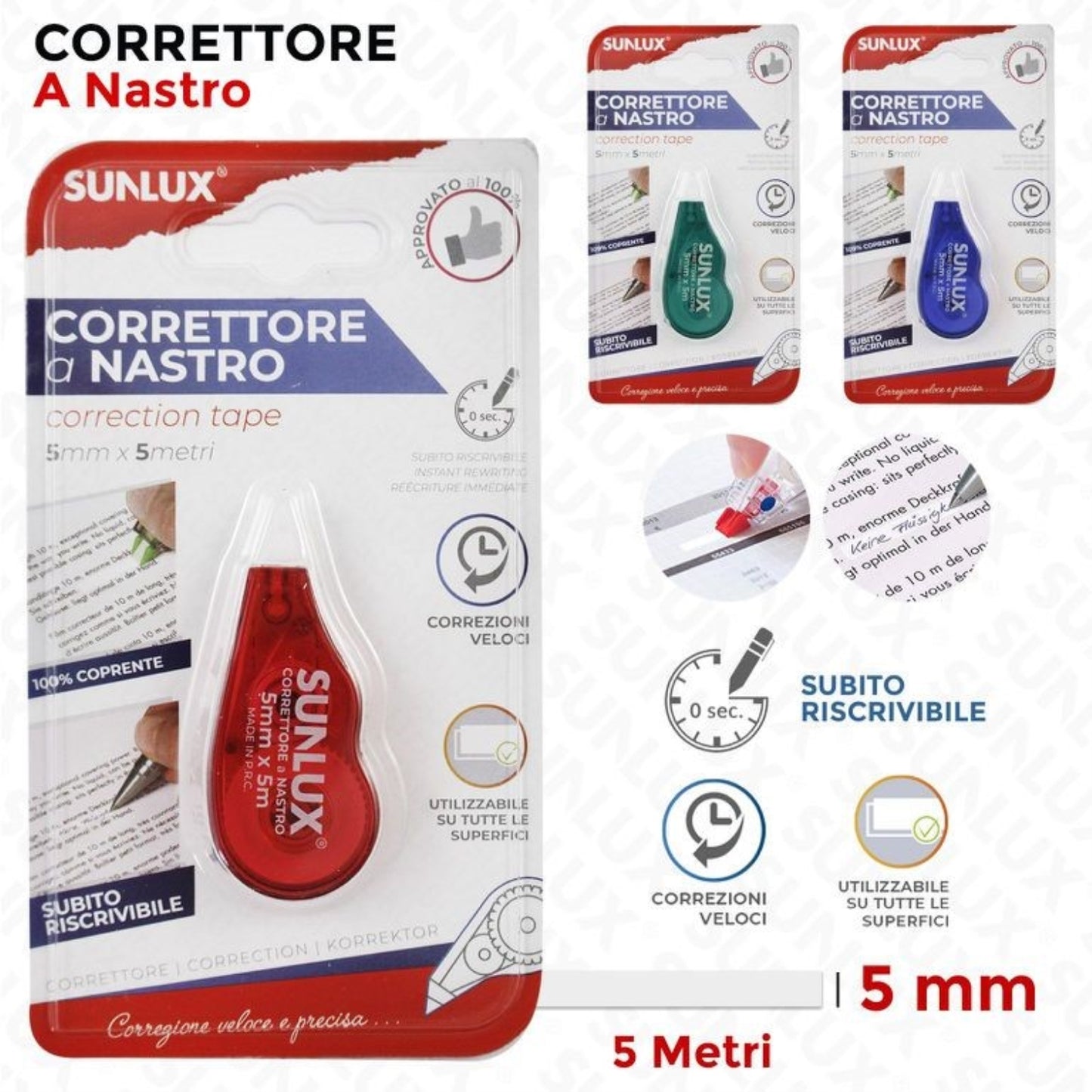 CORRETTORE BIANCHETTO A NASTRO 5mm*5MT