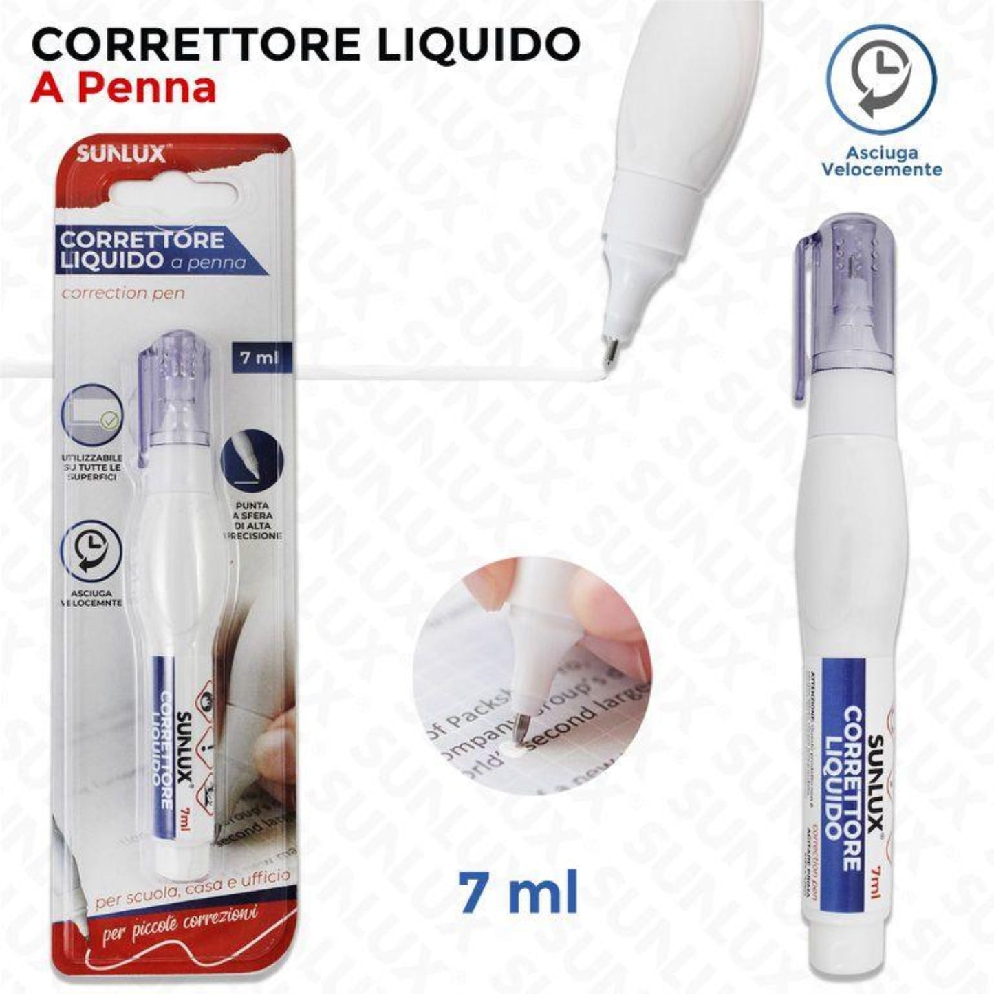 CORRETTONE BIANCHETTO LIQUIDO A PENNA 7ML