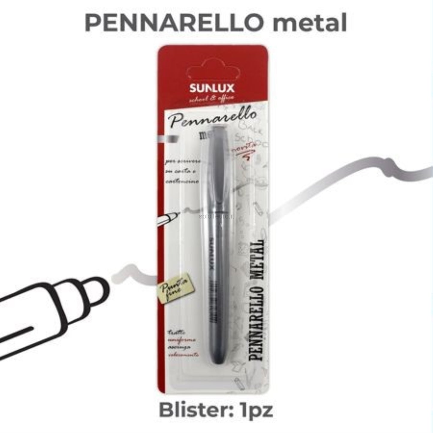 PENNARELLO METAL ARGENTO