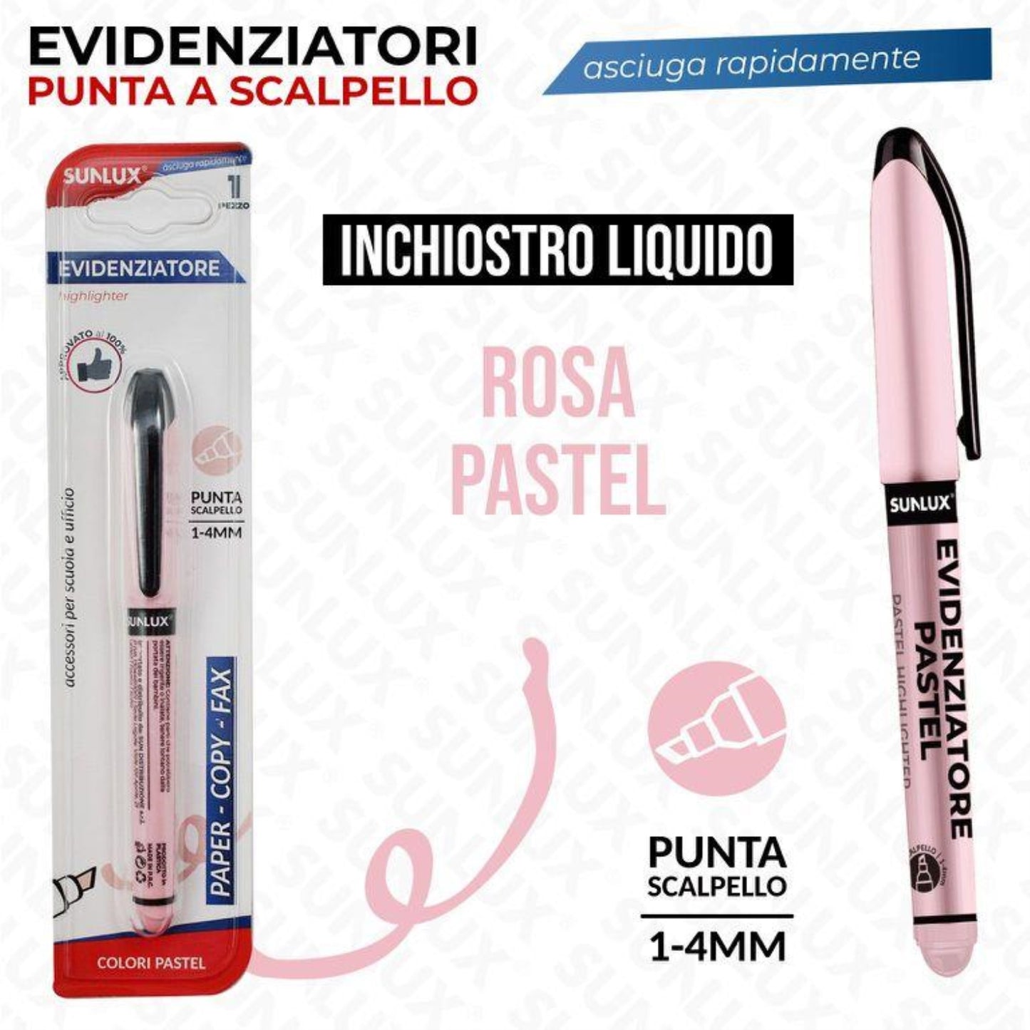 EVIDENZIATORE PASTEL ROSA