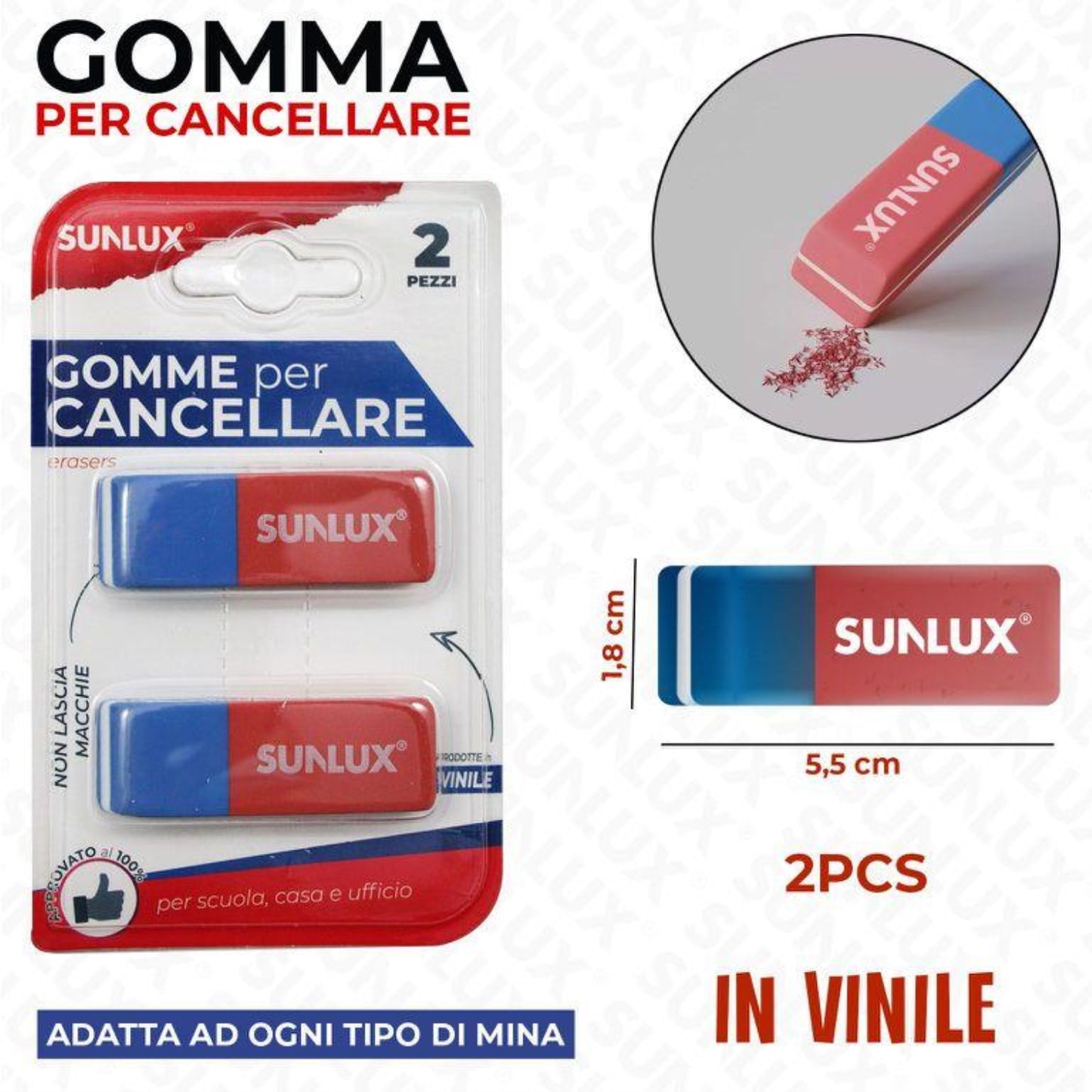 GOMMA PER CANCELLARE 2PZ
