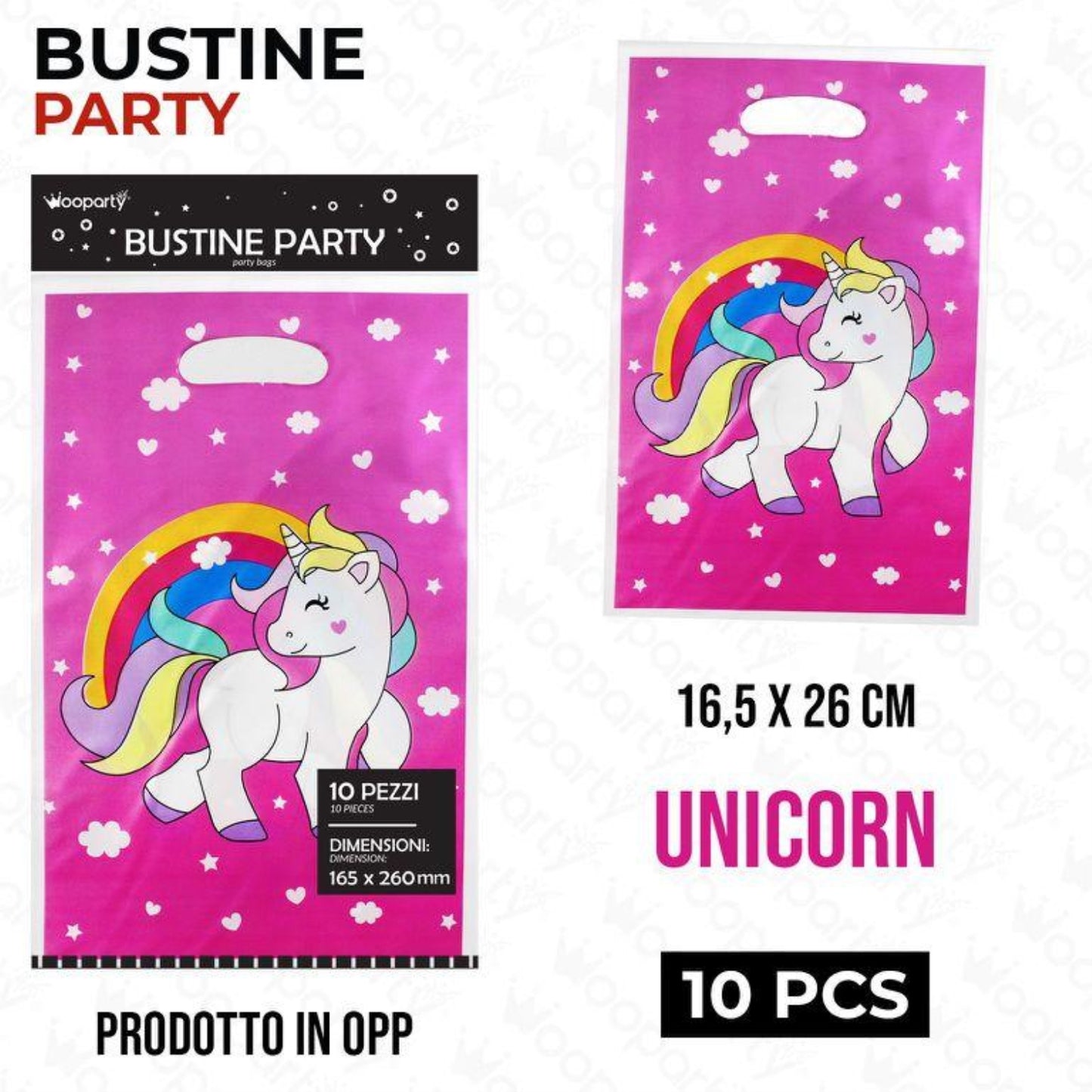 BUSTINE PARTY HAPPY UNICORNO