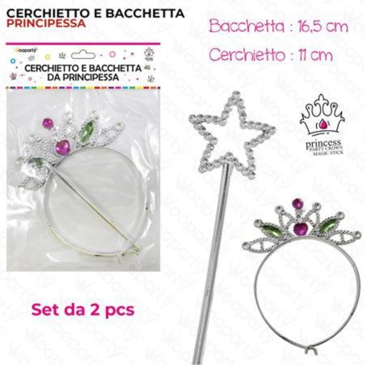 CERCHIETTO E BACCHETTA DA PRINCIPESSA