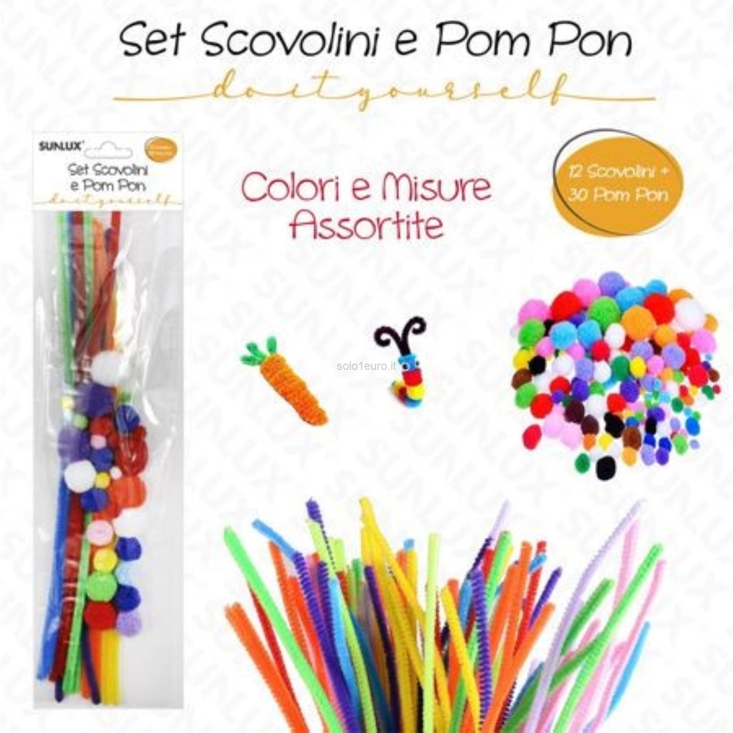 SET SCOVOLINO E POMPON