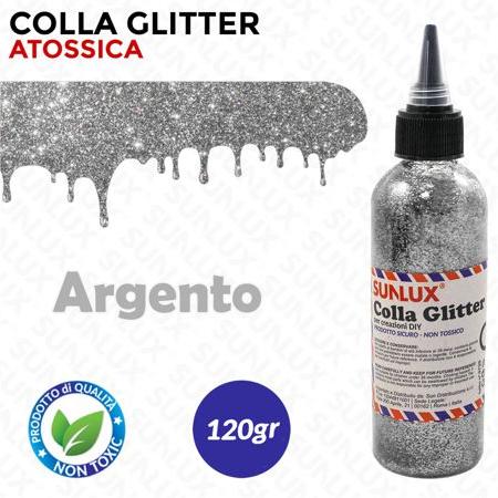 COLLA GLITTER 120GR ARGENTO