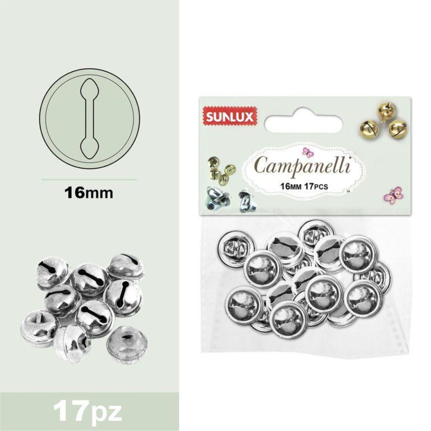CAMPANELLI ARGENTO 16MM 17PZ