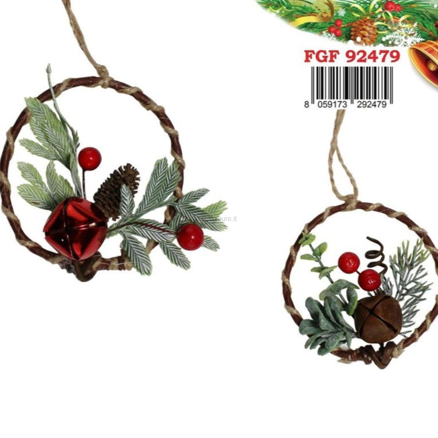 APPENDINO CON BACCHE E CAMPANELLA 9CM